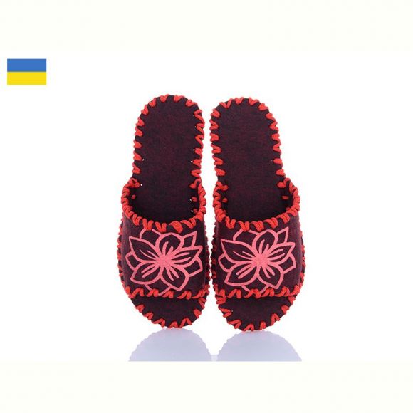 Тапочки Vends 285W бордовий