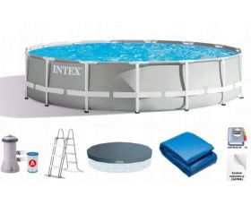 Каркасний басейн 26724 Intex 457 х 107 см (картриджний фільтр 3 785 л/год, драбина, тент, підстилка) Каркасний басейн 26724 Intex 457 х 107 см (картриджний фільтр 3 785 л/год, драбина, тент, підстилка)