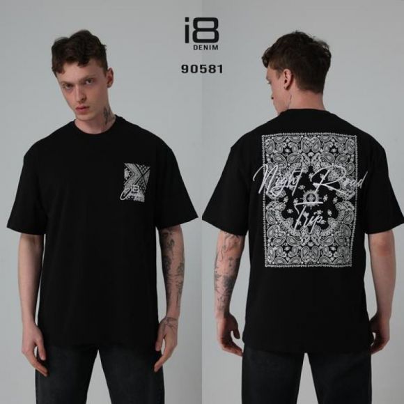 Футболка i8denim 90581 black Футболка i8denim 90581 black