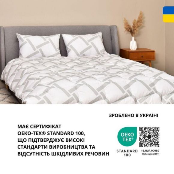 Набор подушка 50х70 см и полуторное одеяло 140х210 см Elegantly IDEIA искусственный пух