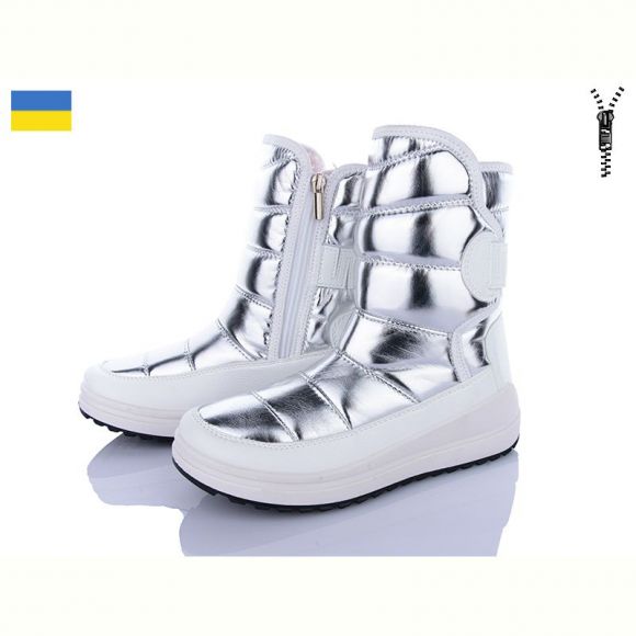 Дутики Lvovbaza Paolla 463-6912 зм сріб-сірий Дутики Lvovbaza Paolla 463-6912 зм сріб-сірий