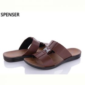Шлепанцы Spencer 10348 коричневий