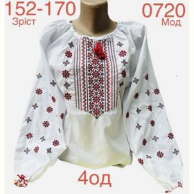 Вышиванка Надийка ND861-0720 white