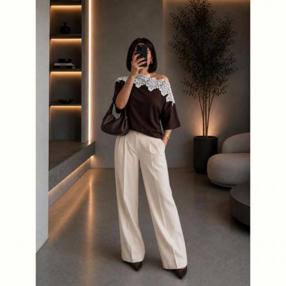 Футболка New Season F616 brown