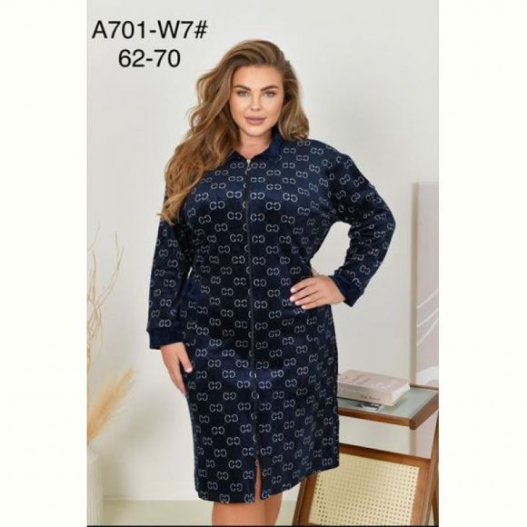 Халат Brilliant A701-W7 navy