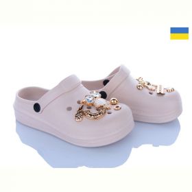 Кроксы Golden Lion 312-2 сова бежевий Кроксы Golden Lion 312-2 сова бежевий