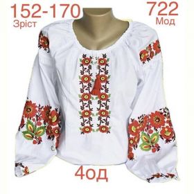 Вышиванка Надийка ND858-722 white