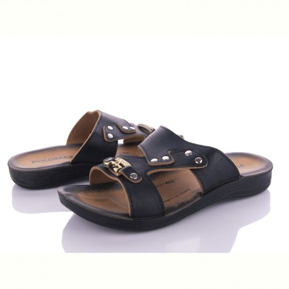 Шлепанцы Demur W26-Polomax A black