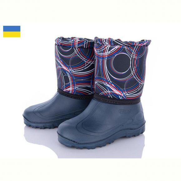 Сапоги Demur СПП Смужки чорний-синій-2025 Сапоги Demur СПП Смужки чорний-синій-2025