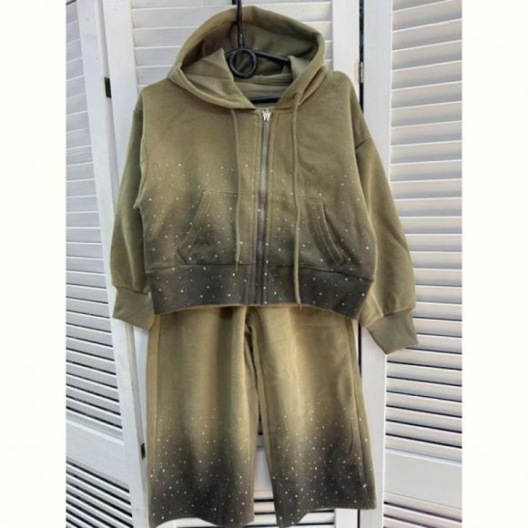 Костюм спорт Delfinka 25328 khaki