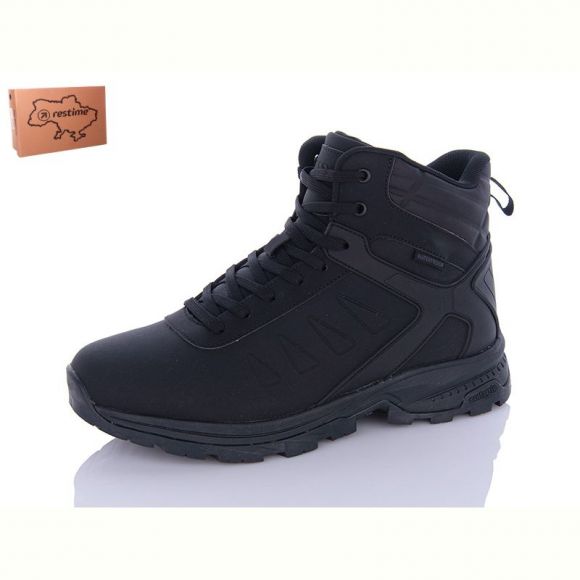 Ботинки Restime PMZ23508 black Ботинки Restime PMZ23508 black