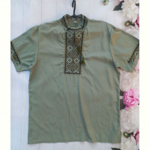 Вышиванка Кузя 041 khaki Вышиванка Кузя 041 khaki