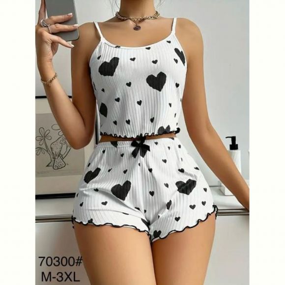 Пижама Fili Wear 70300 white-black Пижама Fili Wear 70300 white-black