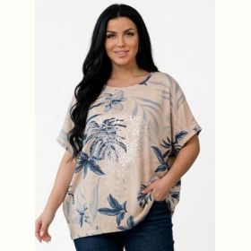 Футболка LeVisha 26025 beige Футболка LeVisha 26025 beige