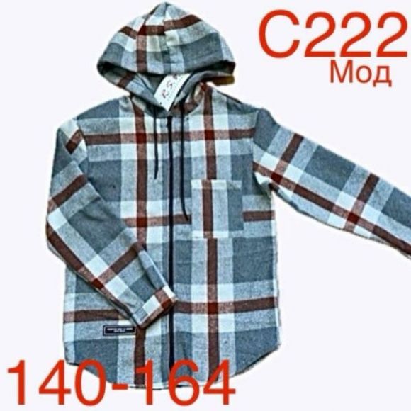 Рубашка Надийка ND147-C222 grey