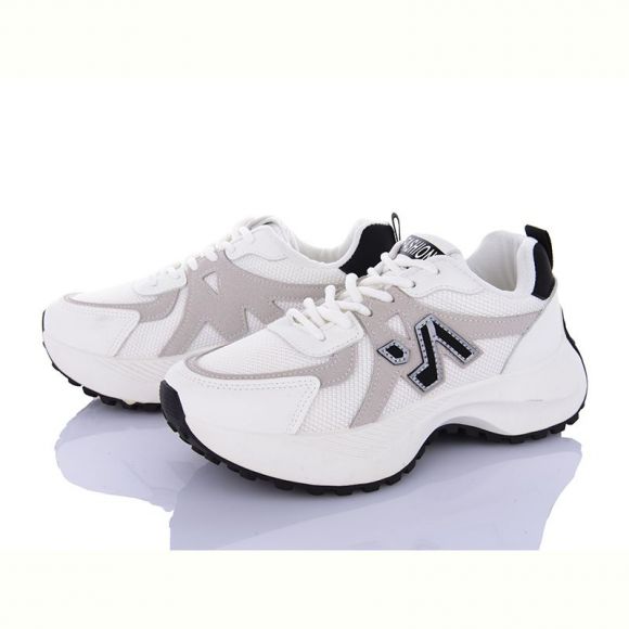 Кроссовки Violeta HD46-136-34 white-black
