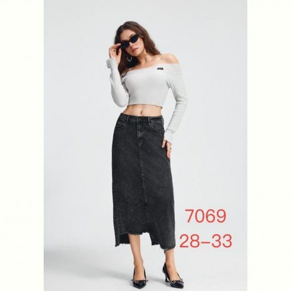 Юбка NewJeans 7069 d.grey