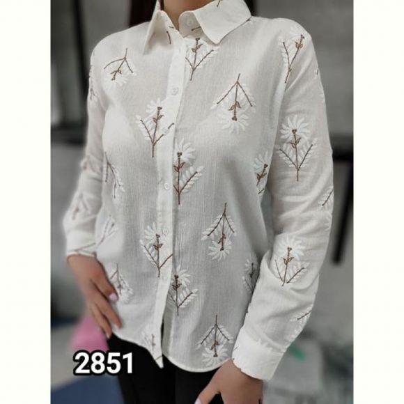 Рубашка MMC clothes 2851 white-brown