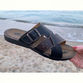 Шлепанцы Demur MK26-2-6835 black-brown Шлепанцы Demur MK26-2-6835 black-brown