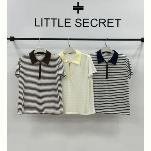 Футболка Little Secret 10321 grey-black Футболка Little Secret 10321 grey-black