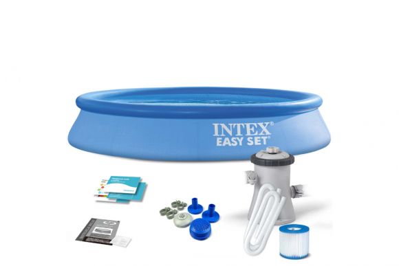 Intex 28118, надувний басейн  Easy Set з фільтром 3.05*61см
