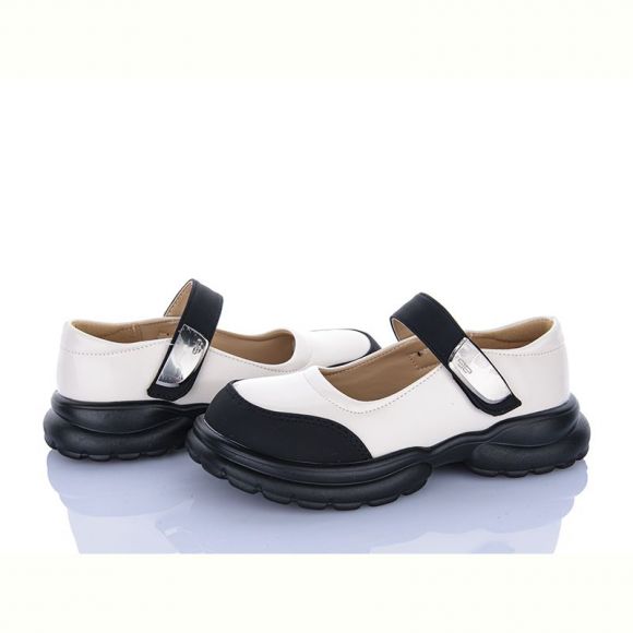 Туфли Clibee AD621 beige-black Туфли Clibee AD621 beige-black