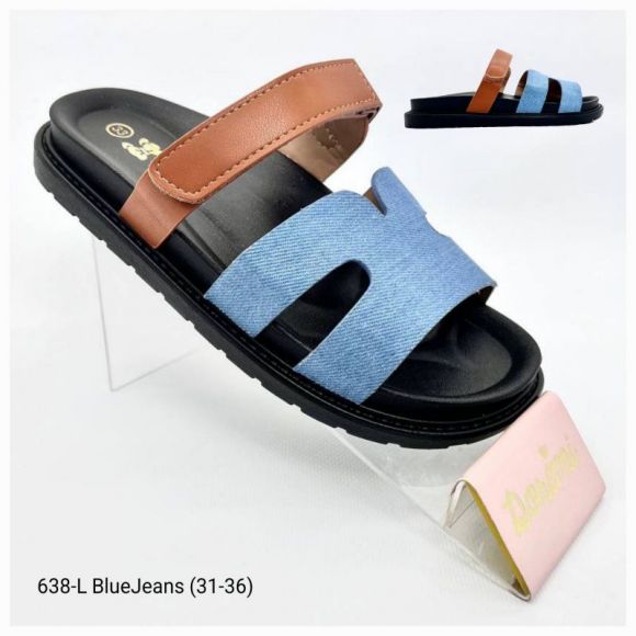 Шлепанцы Doremi Apa-638L blue-jeans