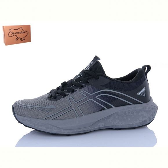 Кроссовки Restime AML26711 grey-black