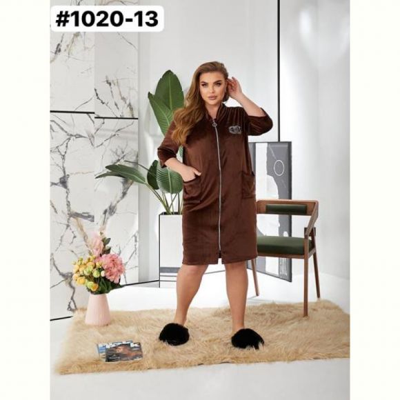 Халат Romeo life 1020-13 brown Халат Romeo life 1020-13 brown