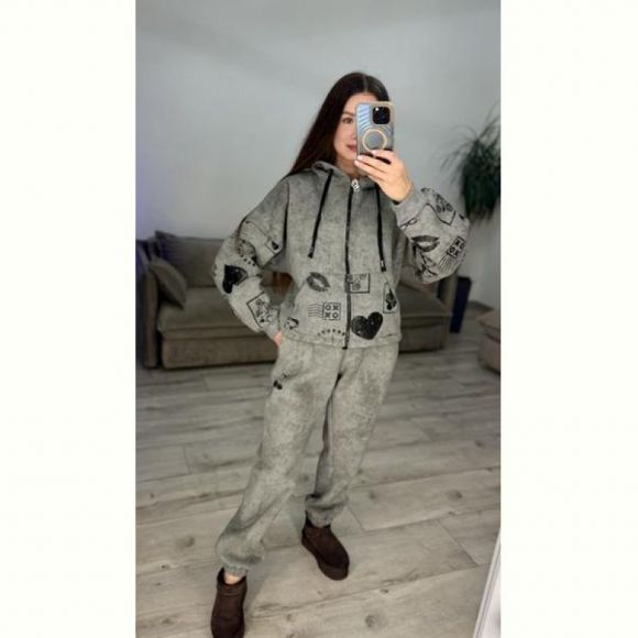 Костюм спорт S.Style 638 d.grey