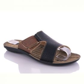 Шлепанцы Demur W26-5321 black-camel