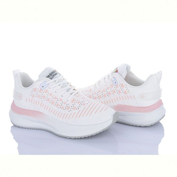 Кроссовки Violeta 182-52 white-pink