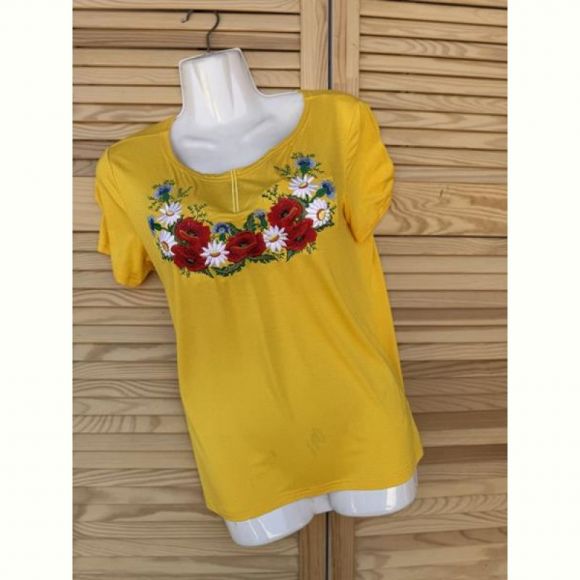 Вышиванка Sport style 022 yellow